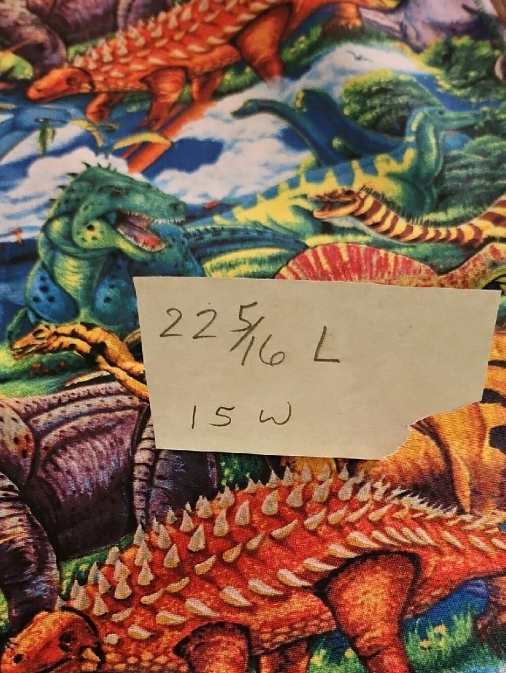 Kids Dinosaur Print Apron with Green Straps